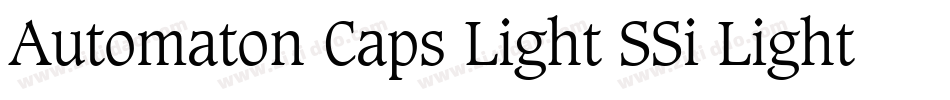 Automaton Caps Light SSi Light字体转换